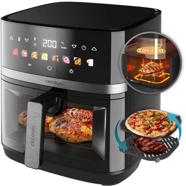 Cecotec Duoheat 8000 8L forrólevegős sütő grill funkcióval