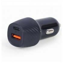 Gembird Autós töltő 1xUSB + 1xUSB-C aljzattal 3000mA TA-U2QC3-CAR-02