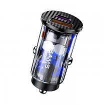 Usams Autós töltő 1xUSB + 1xUSB-C aljzattal 20W CC127CC01