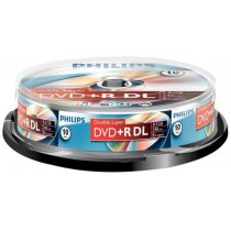 DVD lemez Philips 8,5GB +R DualLayer 10lemez/henger PH383756