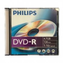 DVD lemez Philips 4,7GB +R slim tokos PH922357