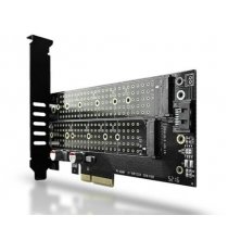 Axagon PCI-Express --> M.2 NVME + M.2 SATA adapter PCEM2-D