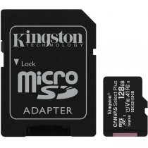 SD Micro 128GB XC Kingston 1Adapter CL10 SDCS2/128GB