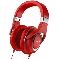 Genius HS-610 mikrofonos fejhallgató piros