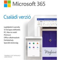 Microsoft Office 365 Family P8 ML magyar 1év